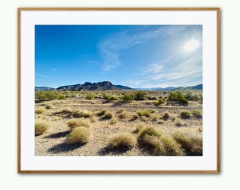 Tumbleweeds Landscape Digital Download Print, Wall Art Mountain Decor, Nature Wall Print, Instant Download