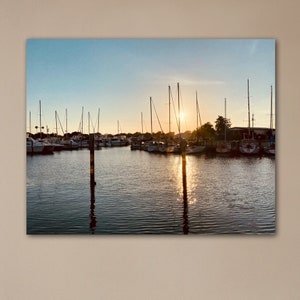 Venice Florida Marina Wall Art Print, Marina Photography, Marina Sunset Decor, Nature Instant Download