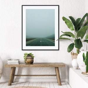 Open Road Printable Wall Art, Open Road Photo, Road Photography, Digital Download, Wall Art