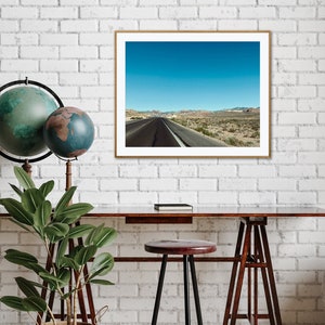 Empty Road Digital Download Print, Road Wall Art Decor, Nature Wall Print, Instant Download