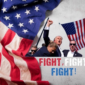 Trump Fight, Fight, Fight, 20oz and 30 oz Tumblers