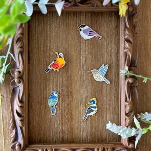 The Bird Collection * Needle Minders * Cross-stitch * Embroidery * Needlework Accessories * Crafter Gift * Notion * Magnet * Needle Nanny image 1