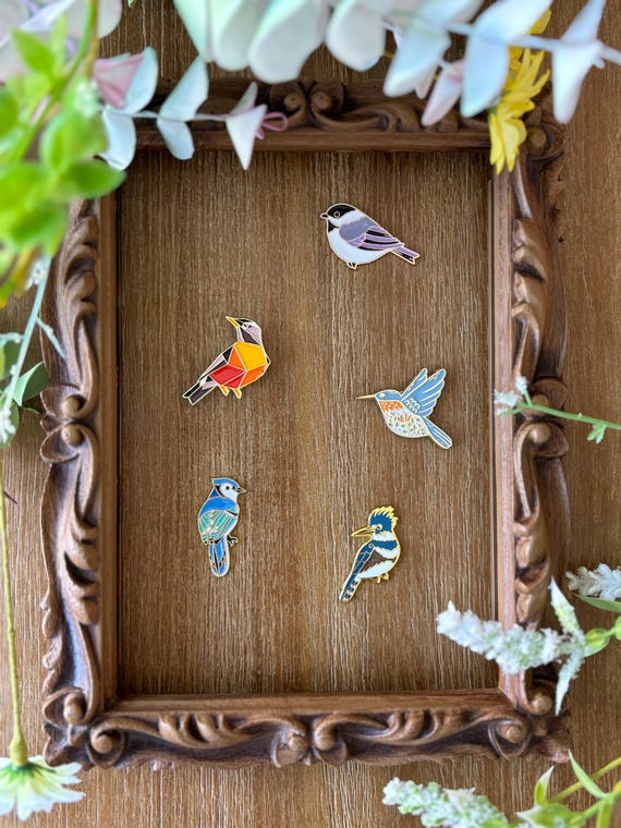 The Bird Collection * Needle Minders * Cross-stitch * Embroidery * Needlework Accessories * Crafter Gift * Notion * Magnet * Needle Nanny