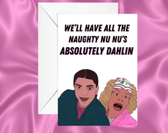 Absolutely Dahlin! - Chelsea Lee Art and Elphaba from TikTok inspired Greeting Card, Birthday Card