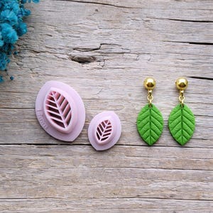 Mini cortador de hojas para arcilla polimérica, herramientas para hacer joyas y aretes.