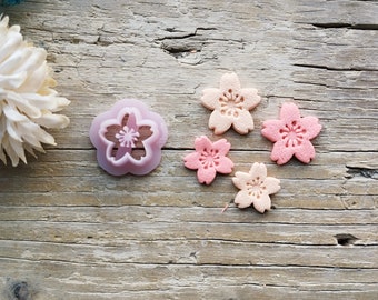 Cherry Blossom Flower Cutter for Polymer Clay Tools Jewlery Diy Earring Making Tool