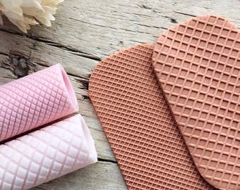 Ice Cream Cone Texture Roller for Polymer Clay Tools, Seamless Pattern, Jewlery Diy, Earring Making Tool