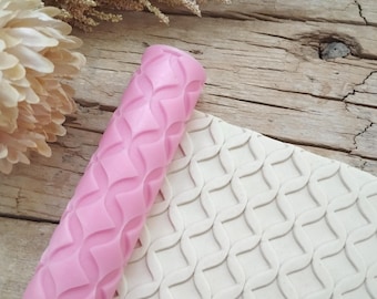 Art Deco Lattice Texture Roller for Polymer Clay