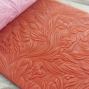Blumenblätter Textur Roller für Polymer Clay | Dekor mit botanischem Muster für Keramik & Ohrringe