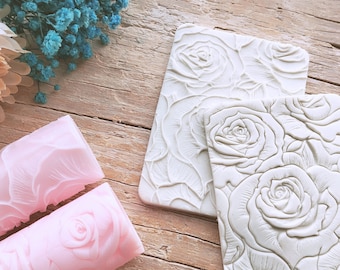 Rozen Bloemen Textuur Roller Polymeerklei Gereedschap Naadloos patroon Sieraden DIY Oorbel Making Tool