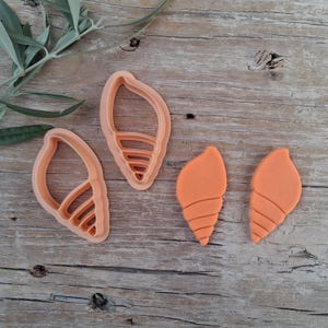 Cortador de búzios Sea Dog para joias de argila polimérica, ferramenta para fazer brincos - 2 peças