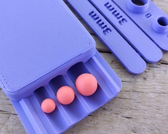 Bead Roller & Measuring Tool for Polymer Clay | Jewelry DIY, Earring Maker | by Claylovers