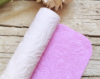 Swirl Texture Roller for Polymer Clay | Elegant Seamless Pattern for Pottery