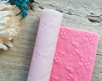 Roses and Leaves Texture Roller, Polymer Clay, Earring DIY