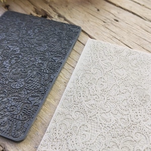 Spetstexturmatta Polymerlera Verktyg Sömlöst Mönster Smycken Diy Örhängestillverkningsverktyg - 100 x 70 mm