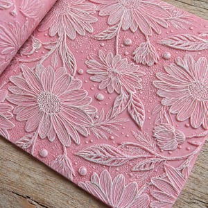 Daisy-textuurroller voor polymeerklei | Gereedschap met bloemenpatroon voor oorbellen en aardewerk