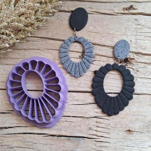 Blume Donut Ausstechform | Boho Statement Ohrring Herstellungswerkzeug