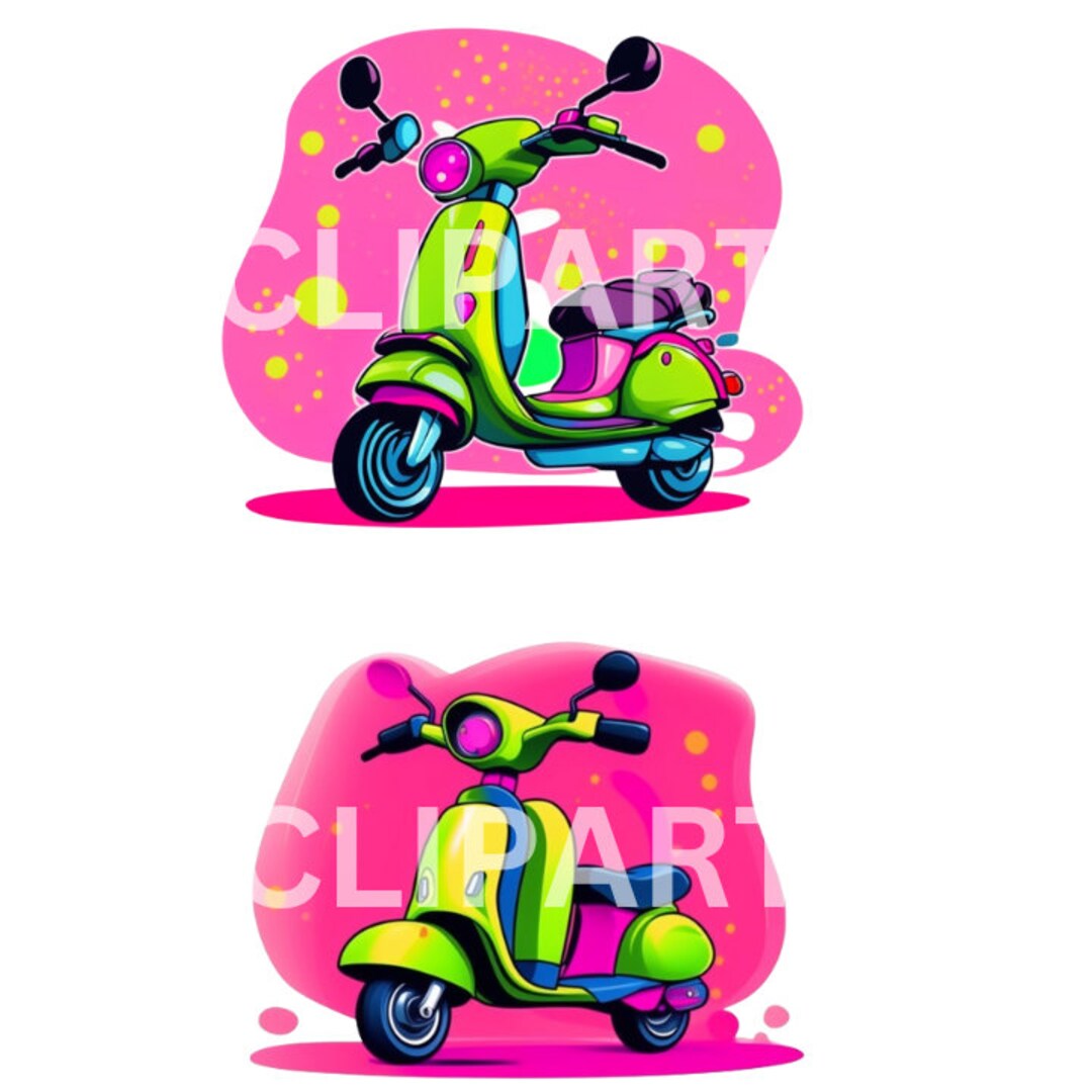 Scooter Cartoon Clipart, Scootering PNG Transparent Backgraund Image ...