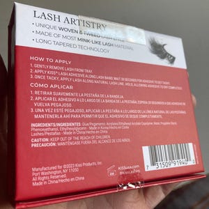 Kiss Lash Couture Masterpiece Holiday Masterpiece faux nertswimpers afbeelding 3