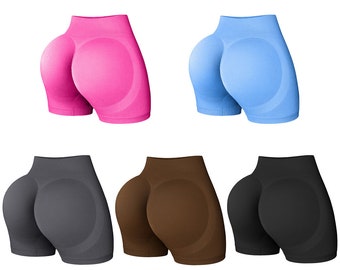 Pantalones deportivos nuevos para mujer, pantalones cortos de Yoga ajustados para levantar el vientre y la cadera, europeos y americanos, 2024