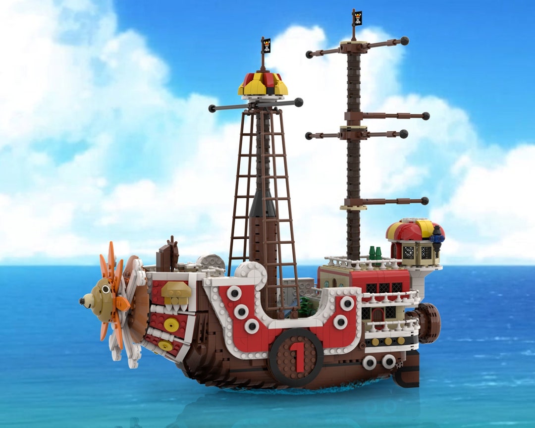 Thousand Sunny Ship From One Piece Lego Brick MOC instructions and Part List Etsy UK