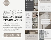 Luxury Realtor Instagram Templates | Real Estate Canva Templates for Agents, Brokers & Realtors | 30 Elegant Editable IG, TikTok Posts