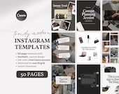 Instagram Templates Trendy Aesthetic Social Media Templates Luxury Portrait Templates for Social Media Managers Coaches Entrepreneurs SMM