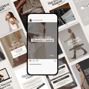 Elegant Instagram Carousel Templates Beige Neutral Aesthetic Canva ...