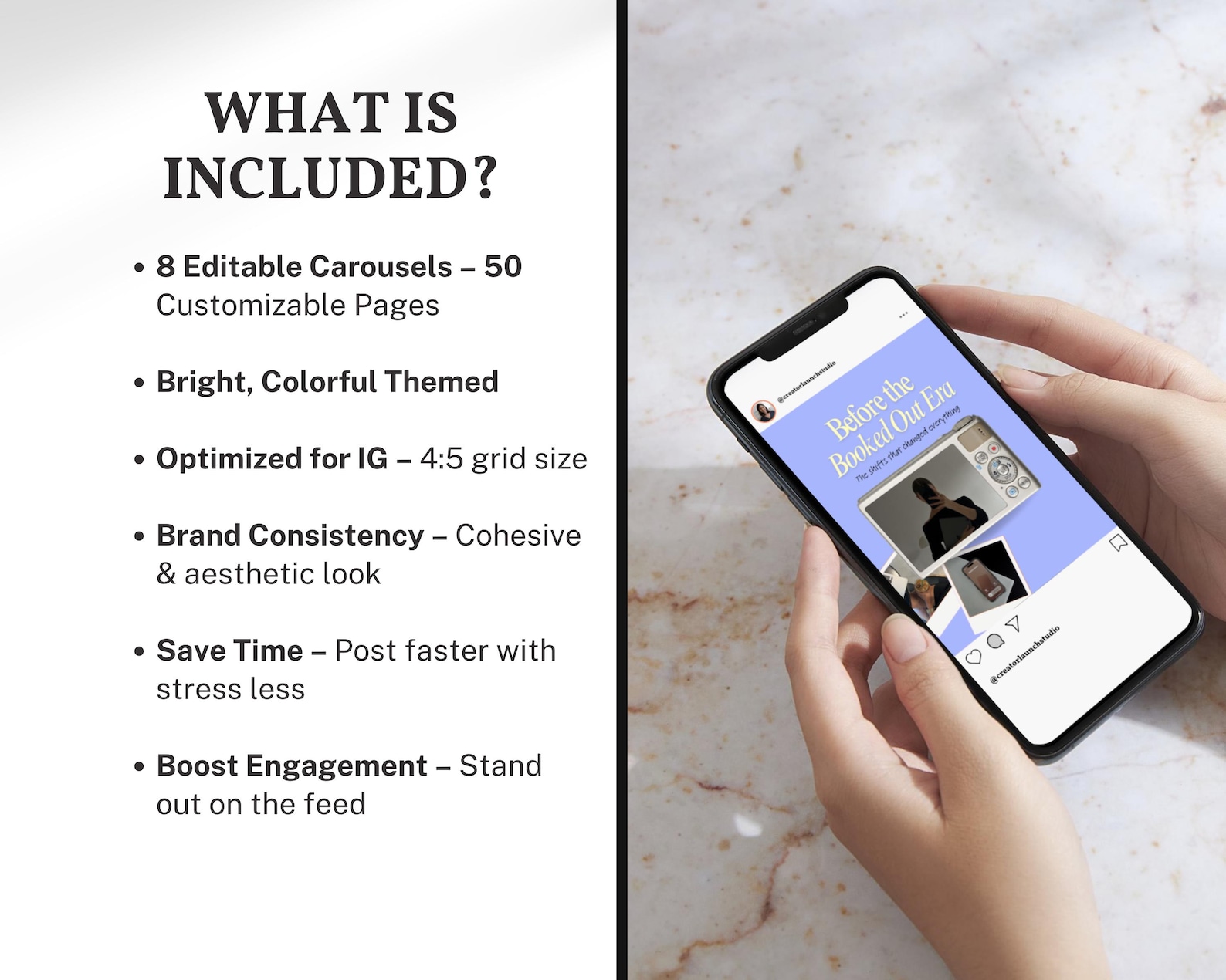 Instagram Carousel Templates Colorful Editable Aesthetic Canva Template ...