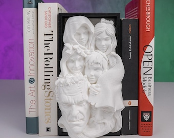 Rincón de libros Enchanted Realm: decoración de fantasía impresa en 3D y hecha a mano para amantes de la lectura