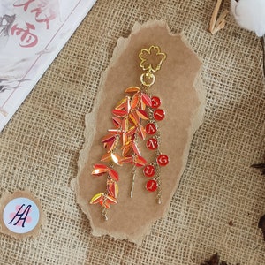 VORBESTELLUNG Journalui Keychain Roter Schlüsselring Erha Mo Ran Chu Wanning 2ha Danmei Inspiriert BL Husky und seine weiße Katze Shizun Trinket Goldener Schlüsselring