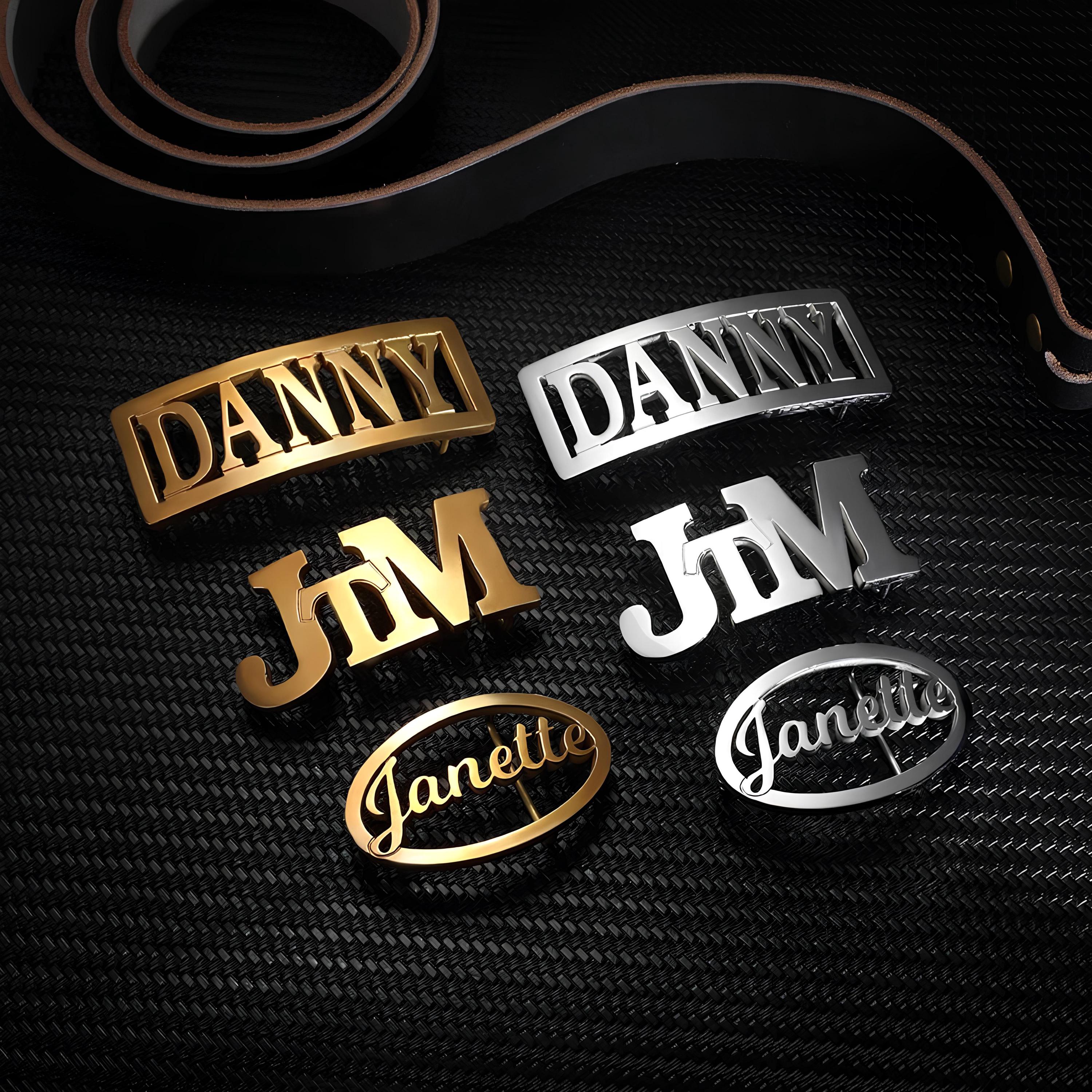 Customized Name Belt Buckle Initial Name Buckle Belt with Leather Personalized Men Gift Belt for Men and Women Custom Buckle Name Boys