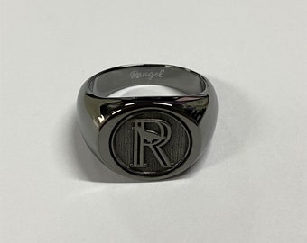 Personalized Family Crest Signet Ring | Customized Wax Seal Family Signet Ring | Family Signet Ring Silver Sterling 925 | Gifts for Men, Dad