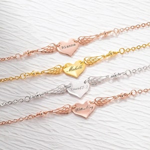 Custom Mommy of An Angel Bracelet | Memorial Jewelry, Infant Loss Bracelet | Loss of Mother Bracelet | Miscarriage Gift, Memorial Wing Charm image 8