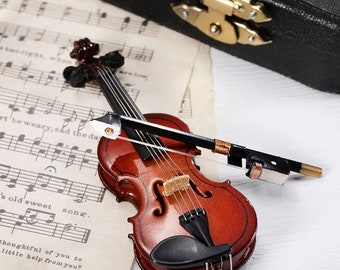 Personalized Tiny Violin Engraved Name that Plays Music | Smallest Tiny Violin Mini Things Actually Work | Perfect Gifts for Violin Lovers