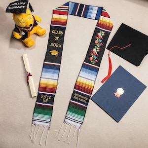 Turma roubada de formatura personalizada no México de 2023 | Faixa de formatura mexicana | Presentes de formatura personalizados da High School College University para mulheres