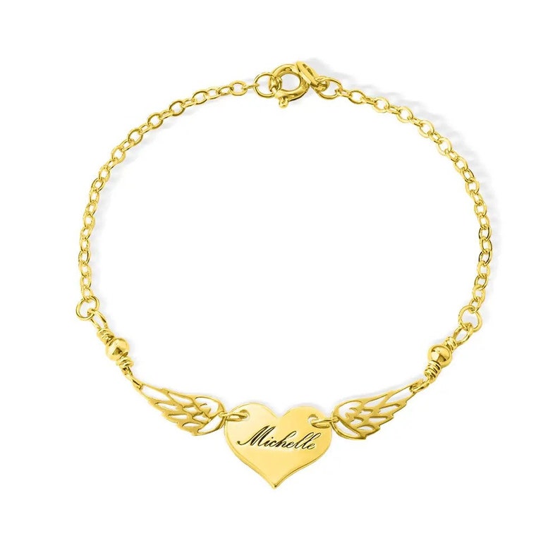 Custom Mommy of An Angel Bracelet | Memorial Jewelry, Infant Loss Bracelet | Loss of Mother Bracelet | Miscarriage Gift, Memorial Wing Charm image 6