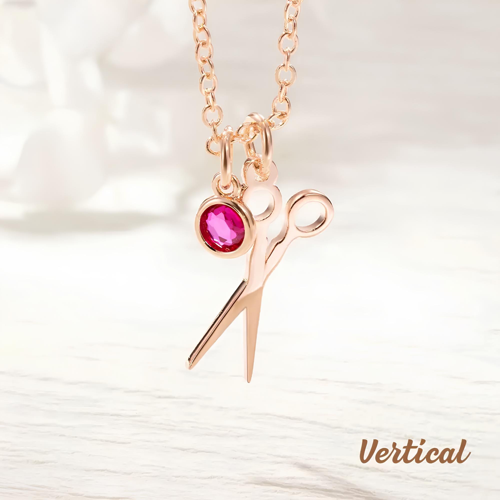 Custom Scissors Necklace for Hairdresser | Dainty Small Scissor Sterling Silver | Hairstylist Must Haves, Cosmetology School Graduation Gift