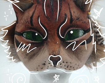 Therian Mask - Brown Tabby