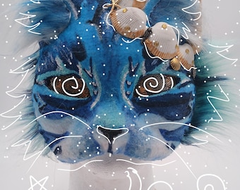 Ocean Themed Cat Mask