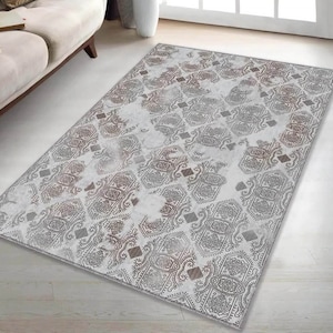 Teppich, Wollteppich, Designteppich, Geometrische Muster, Handgeknüpft, Benutzter Teppich, Wohnzimmer Teppich, Design Teppich