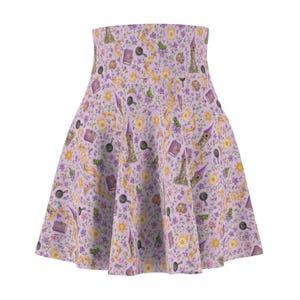 Rapunzel Inspired Tangled Skater Skirt Lantern Floral Tower Princess Inspired Storybook Fashion Cosplay