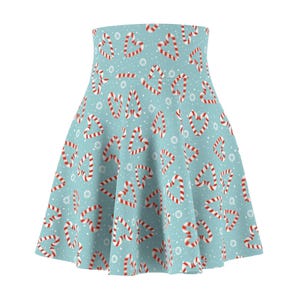 Falda patinadora con estampado de Cascanueces / Estampado vintage de soldado de juguete navideño