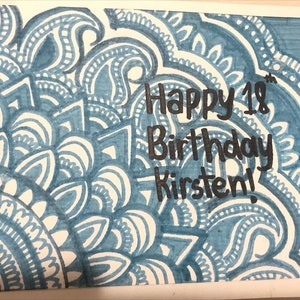 Cartes de mandala personnalisées
