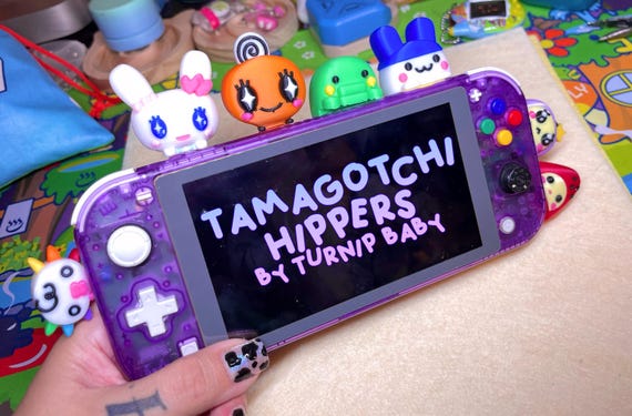 Tamagotchi inspired hipper peeker!- Stick on Buddies!