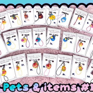 Tamagotchi Charms: Tama pets & items