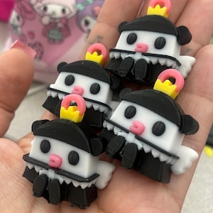 Gothtchi/Gosutchi- 3D Printed Tamagotchi Character Charm!