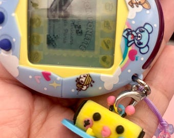 ¡Amuleto de batería baja de Tama! ¡Amuleto de personaje Tamagotchi impreso en 3D!