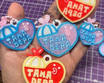¡Tama Depa! - ¡Amuleto de personaje Tamagotchi impreso en 3D!