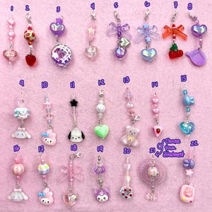 Tamagotchi/Kawaii Kitty Phone Charms